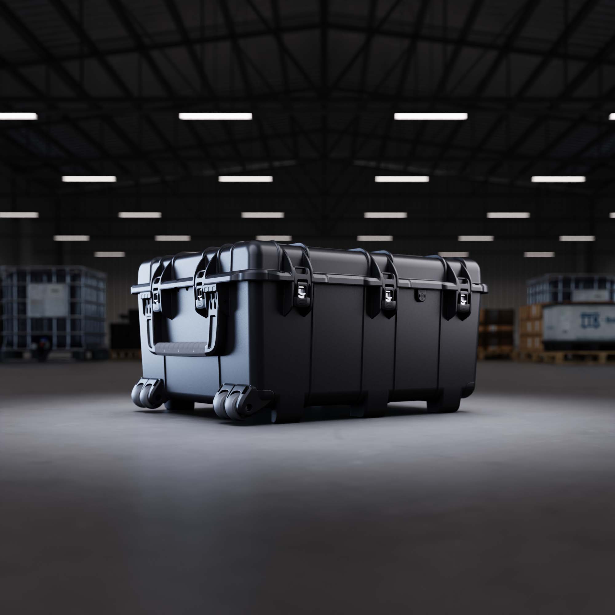 NANUK 976W Harde valise Optie Vier (4) Polyurethaan Wielen, Oversize Team-Draaghendels. Compatibel met zwenkwielen.