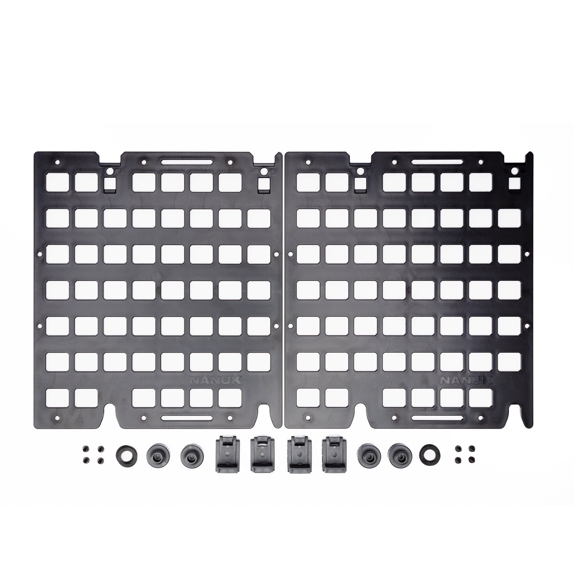 Nanuk 962 Molle System Vorderansicht mit Zubehör Nanuk 962 Molle System Vorderansicht mit Zubehör