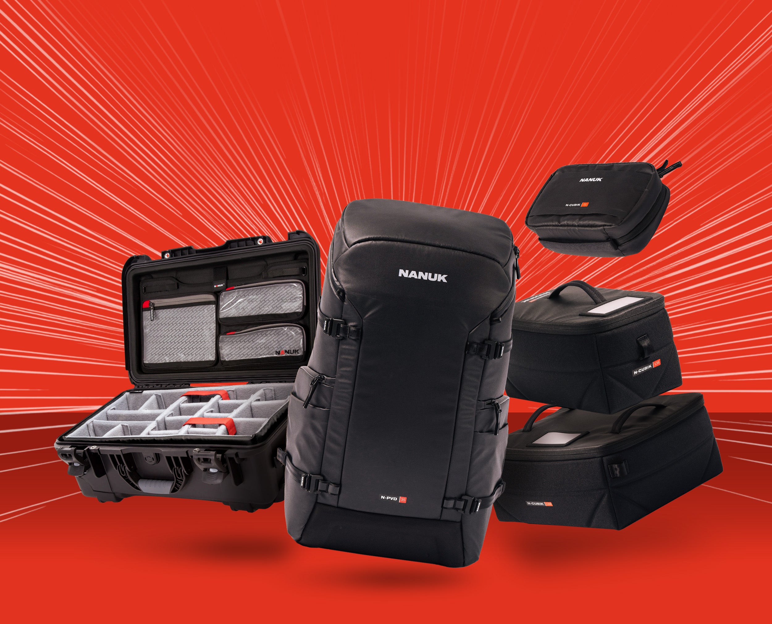 De ultieme fotografie- en reisbundel, ter waarde van meer dan €925! Deze exclusieve giveaway bevat de robuuste NANUK 935 Pro Photo Kit, de ruime N-PVD 35L rugzak, de veelzijdige N-Cubik 13M en N-Cubik 13S organizers, plus de Tech Pouch T2 voor al je essentials. Doe mee tussen 31 maart en 31 april 2025 door je aan te melden voor onze nieuwsbrief via de speciale landingspagina. De gelukkige winnaar wordt bekendgemaakt op 2 mei 2025. Mis je kans niet om te winnen - schrijf je nu in!