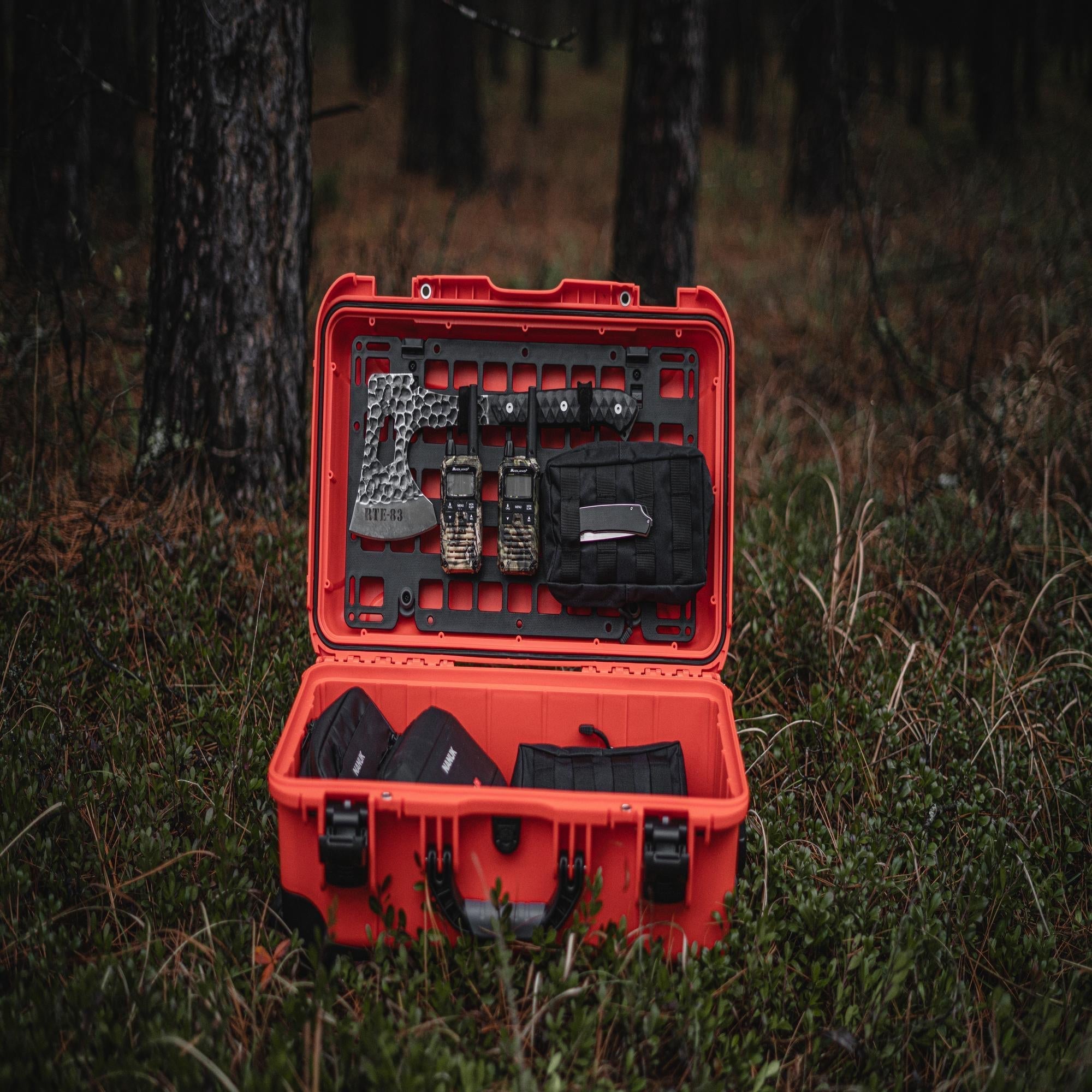 Nanuk 935 Molle Panel in Orange valise Nanuk 935 Molle Panel in Orange valise