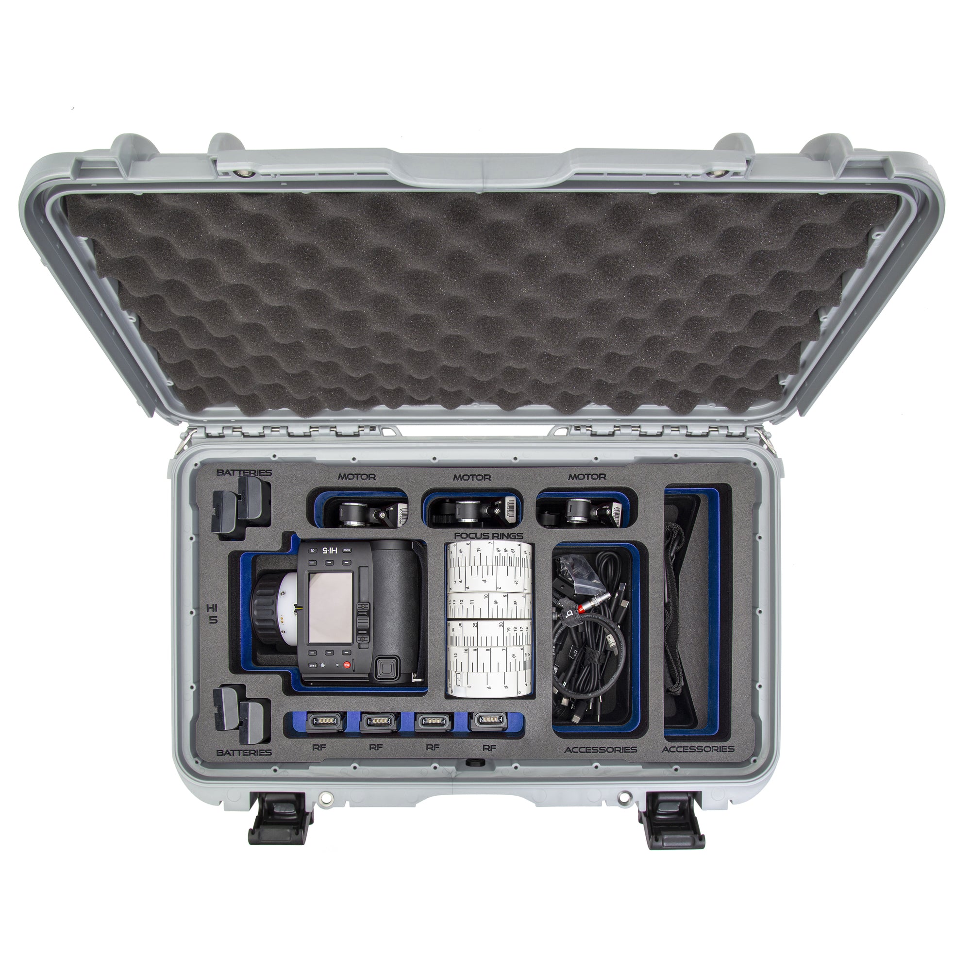 NANUK 935 for ARRI® Hi-5 silver top view NANUK 935 for ARRI® Hi-5 silver top view