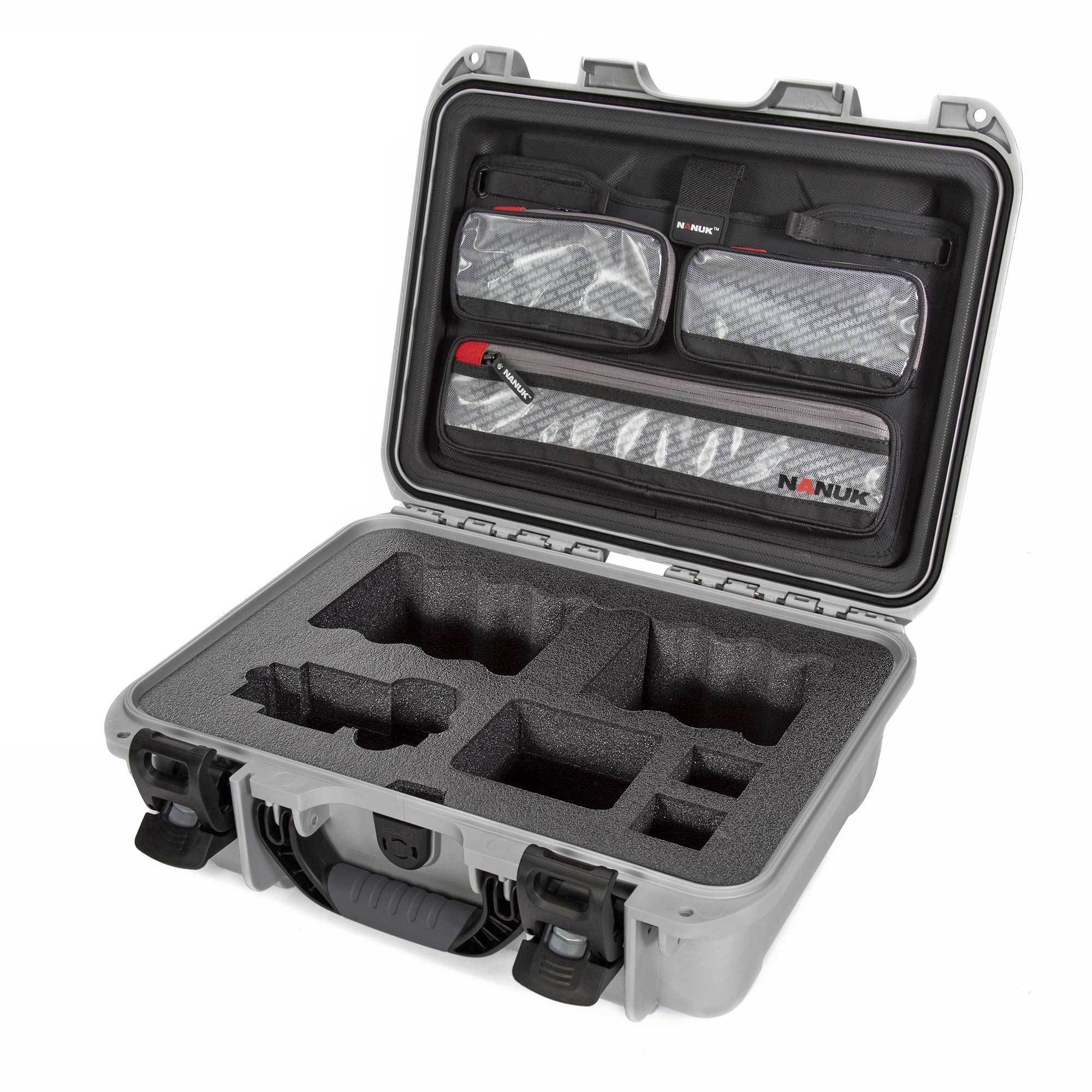 NANUK 920 for Sony A7R-Camera Case-Silver-Lid Organizer-NANUK NANUK 920 for Sony A7R-Camera Case-Silver-Lid Organizer-NANUK