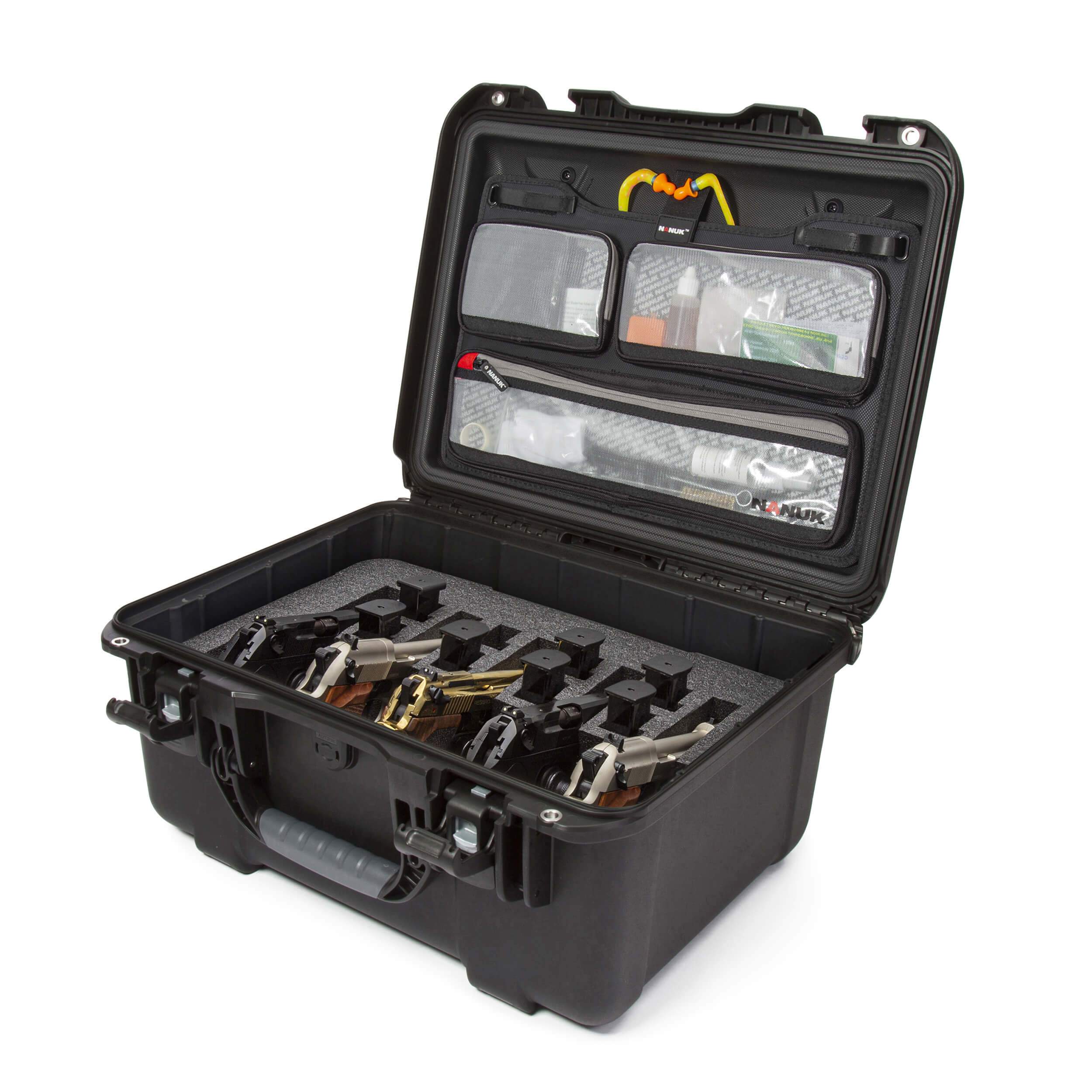 NANUK 933 5 UP Gun Case With Lid Organizer NANUK 933 5 UP Gun Case With Lid Organizer