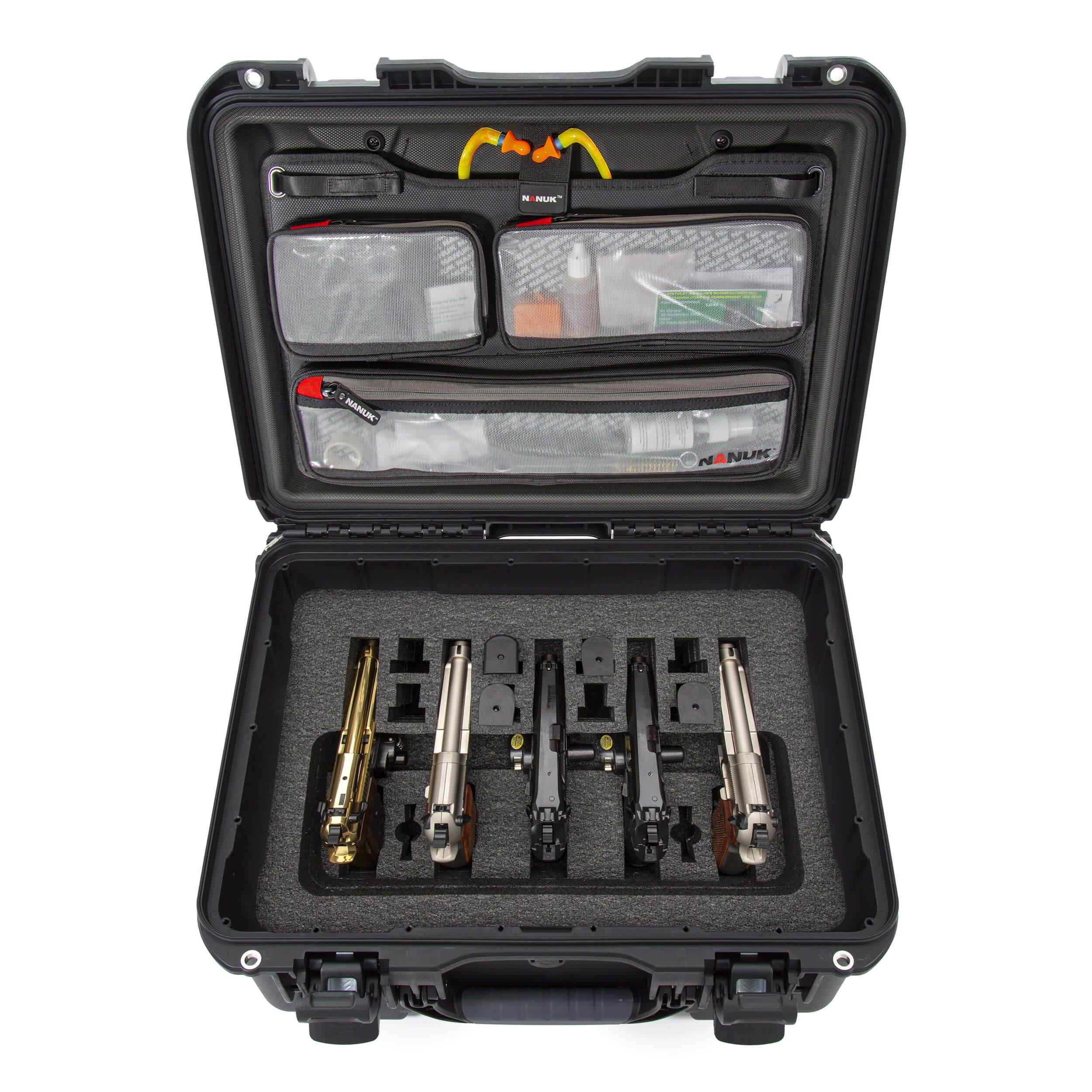 NANUK 933 5 UP Gun Case With Lid Organizer NANUK 933 5 UP Gun Case With Lid Organizer