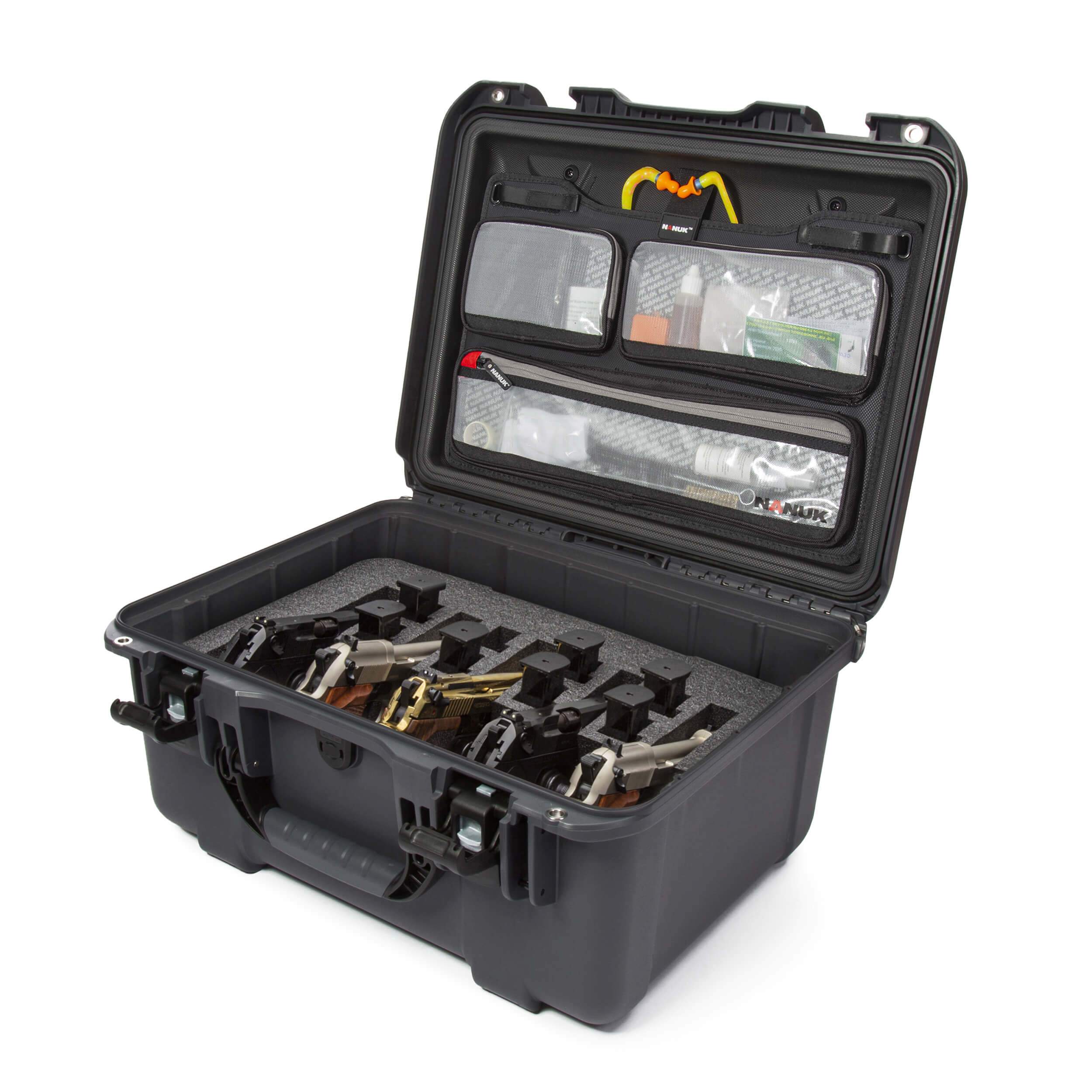 NANUK 933 5 UP Gun Case With Lid Organizer NANUK 933 5 UP Gun Case With Lid Organizer