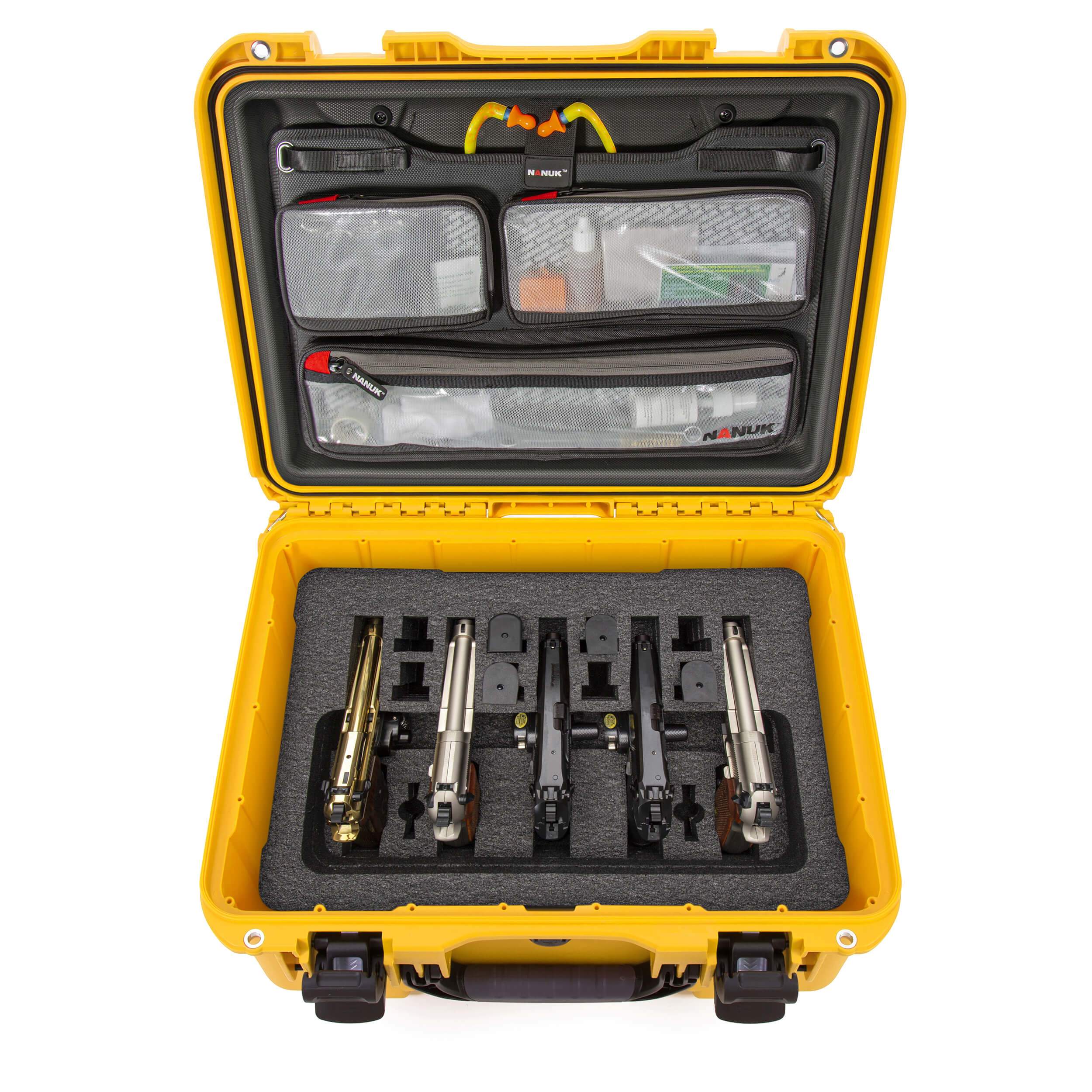 NANUK 933 5 UP Gun Case With Lid Organizer NANUK 933 5 UP Gun Case With Lid Organizer