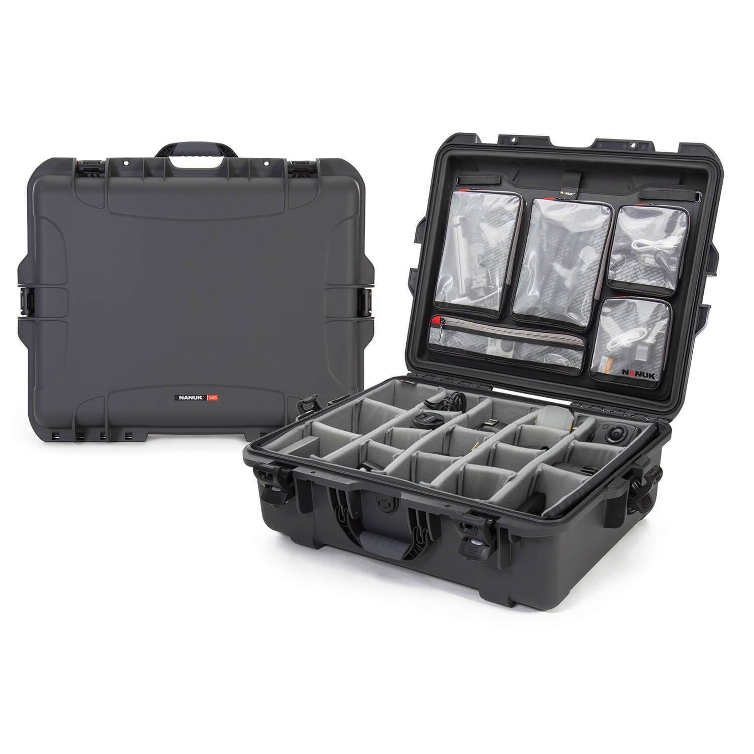 NANUK 945 Pro Photo Kit-Camera Case-Graphite-NANUK NANUK 945 Pro Photo Kit-Camera Case-Graphite-NANUK