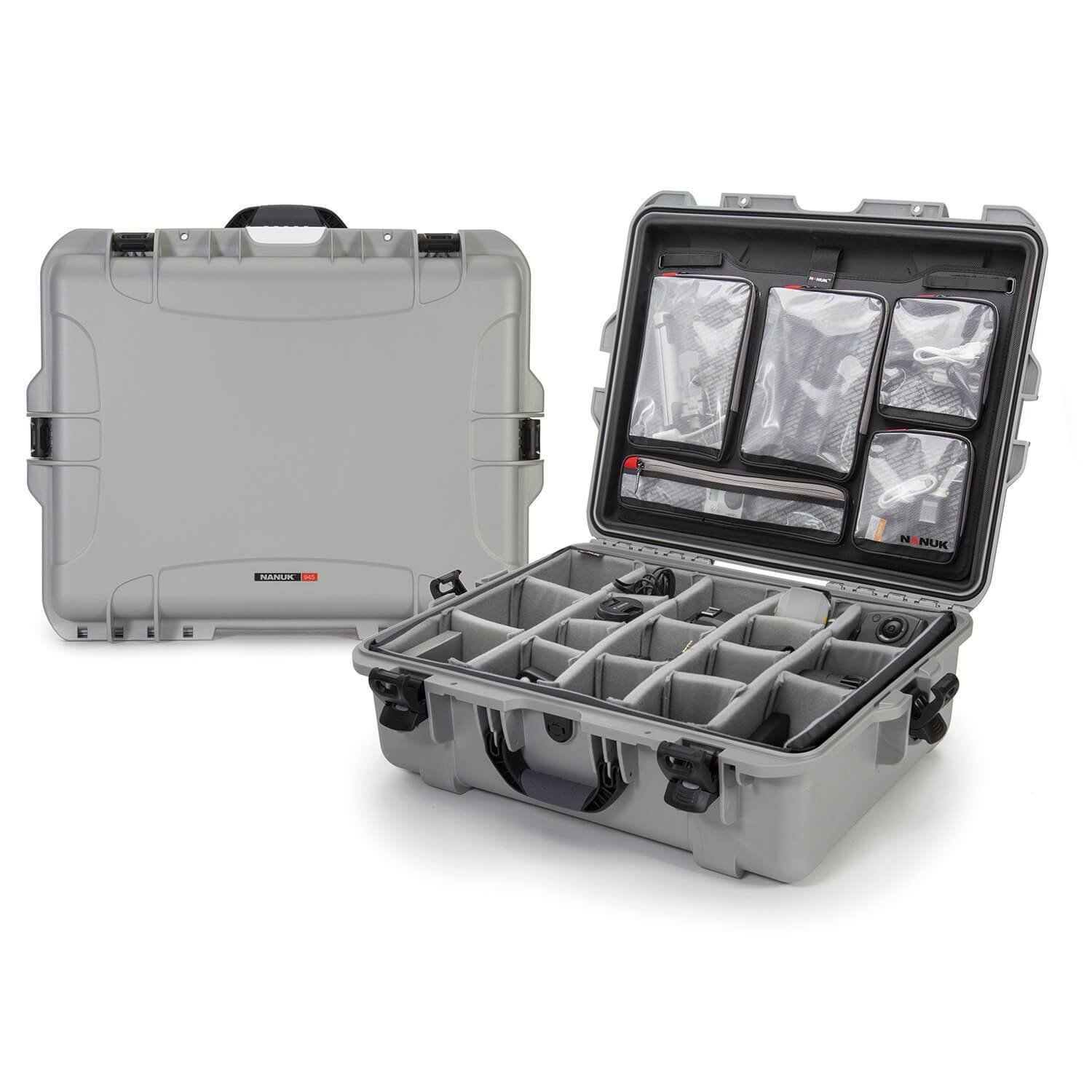 NANUK 945 Pro Photo Kit-Camera Case-Silver-NANUK NANUK 945 Pro Photo Kit-Camera Case-Silver-NANUK