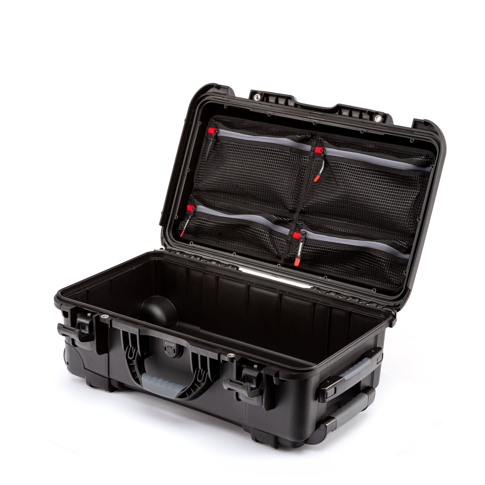 NANUK 935 Mesh Lid Organizer inside a Nanuk 935 case angle view