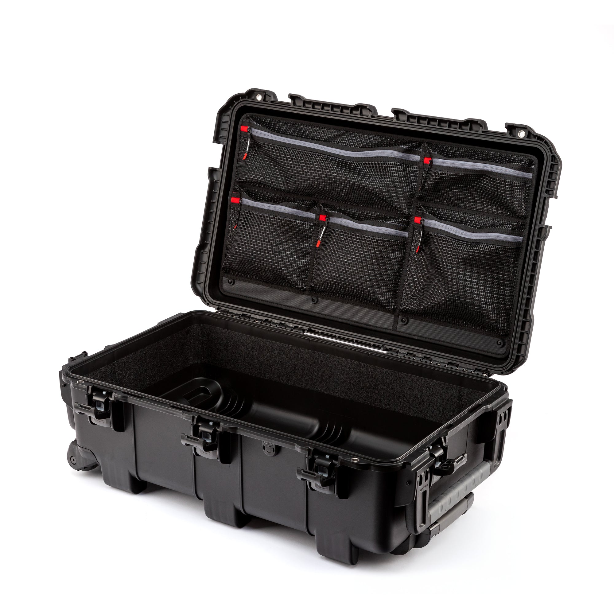 NANUK 962 Mesh Lid Organizer inside a Nanuk 962 case angle view