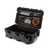 NANUK 962 Mesh Lid Organizer with content inside a Nanuk 962 case angle view