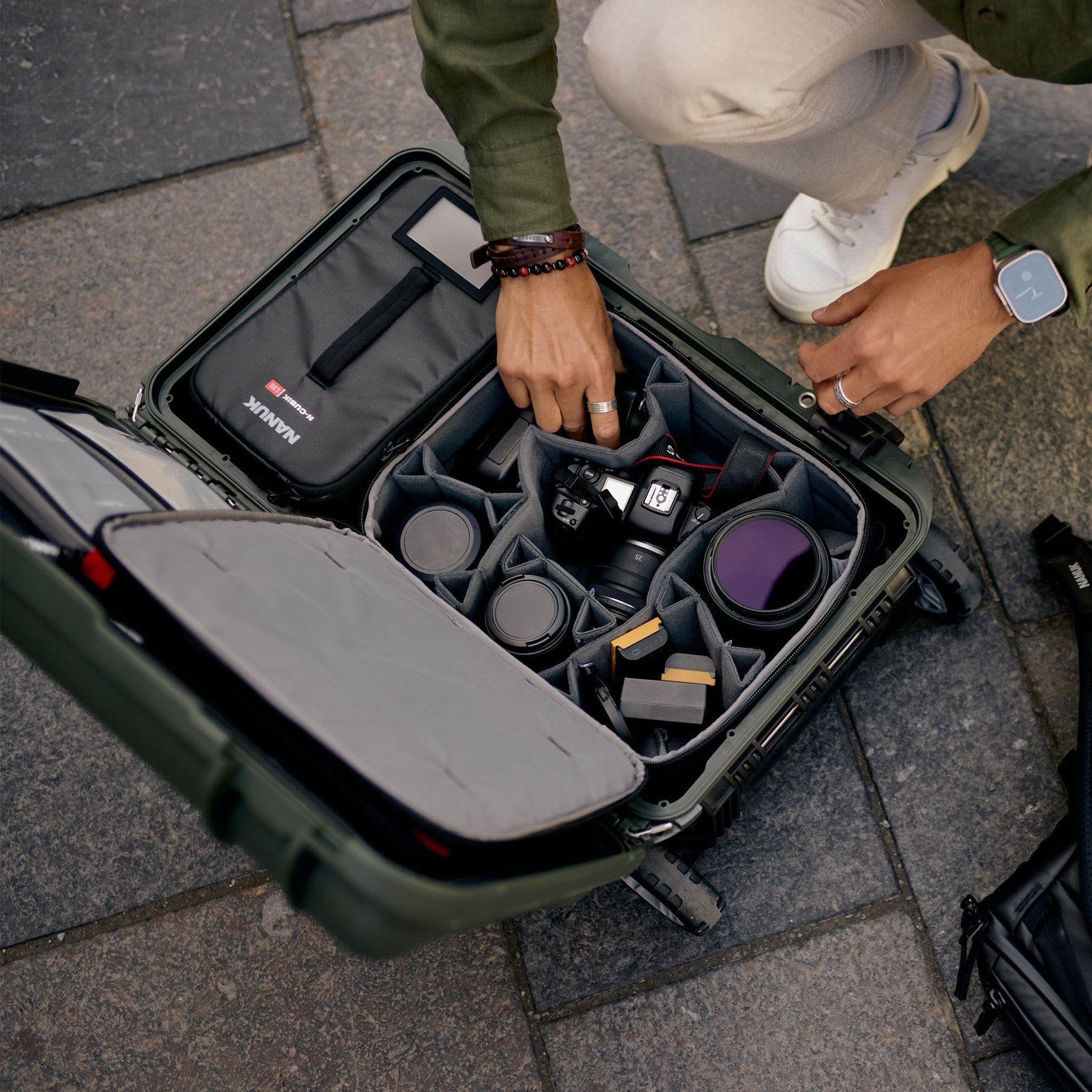 Featuring padded foam lids and removable configurations, N-CUBIK organizers offer the flexibility to adapt to your specific storage needs. Whether you're carrying cameras, drones, or accessories, you can tailor the compartments to securely hold your equipment, enhancing both protection and accessibility. ​