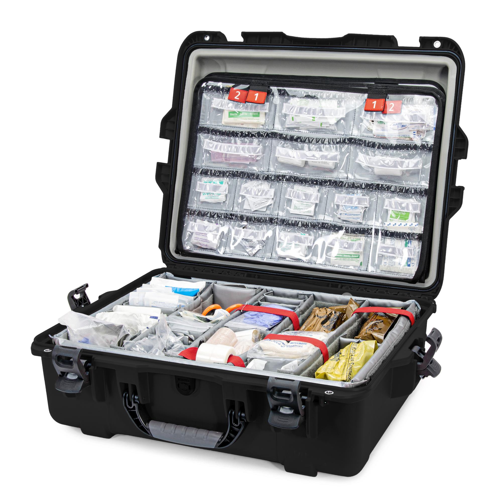 Nanuk 945 EMS Kit Schwarz offene Ansicht