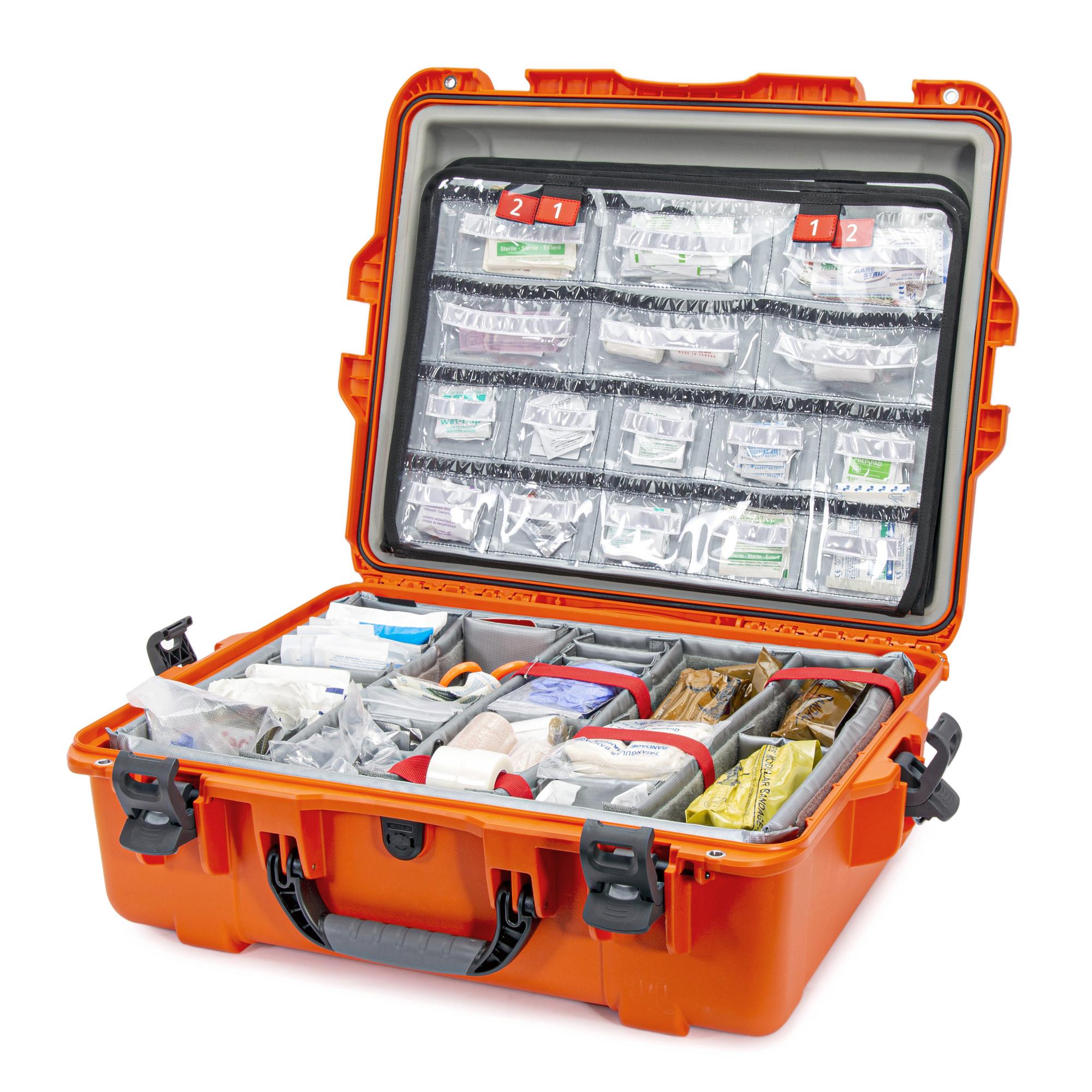 Nanuk 945 EMS Kit Orange offene Ansicht