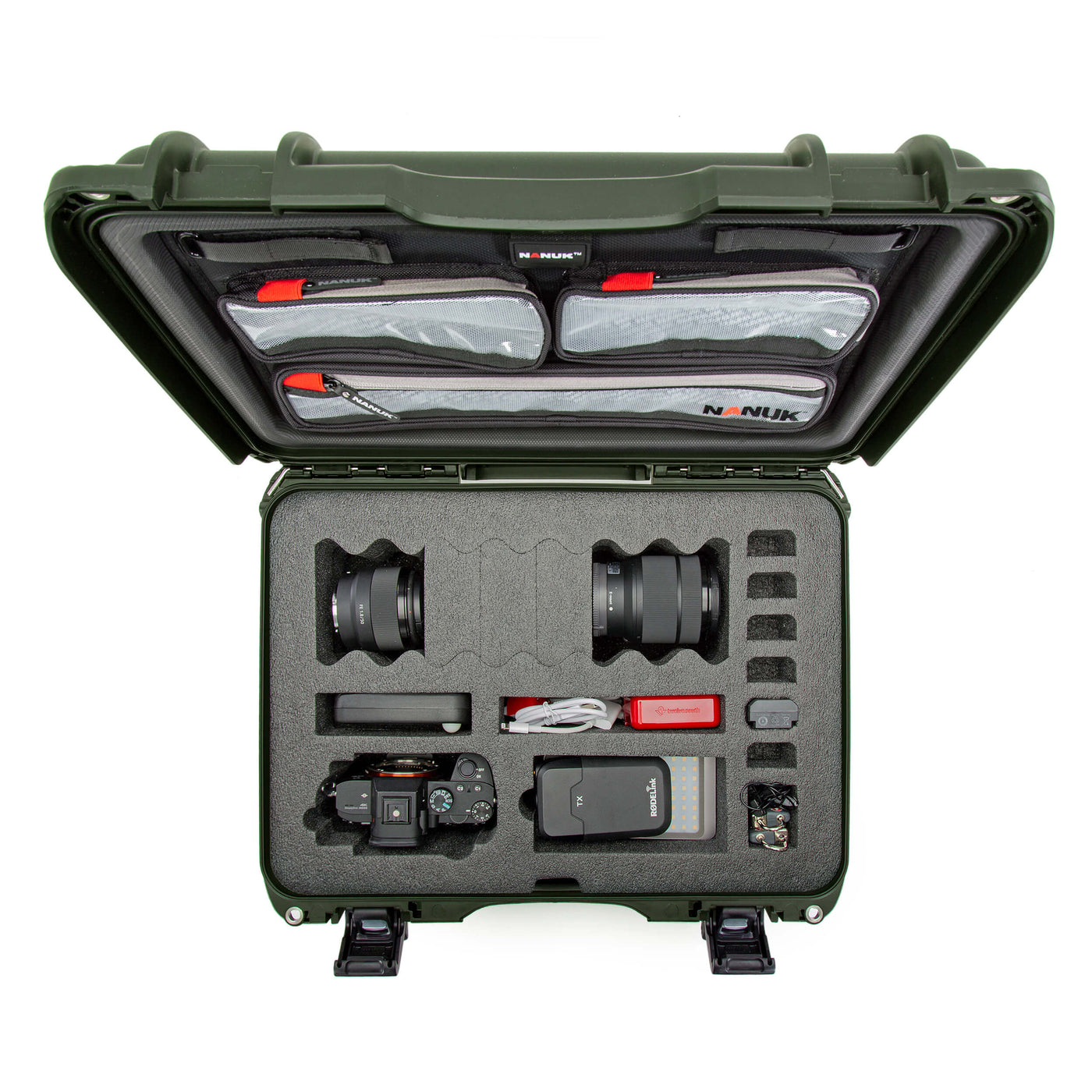 NANUK 925 DSLR Camera Case With Lid Organizer