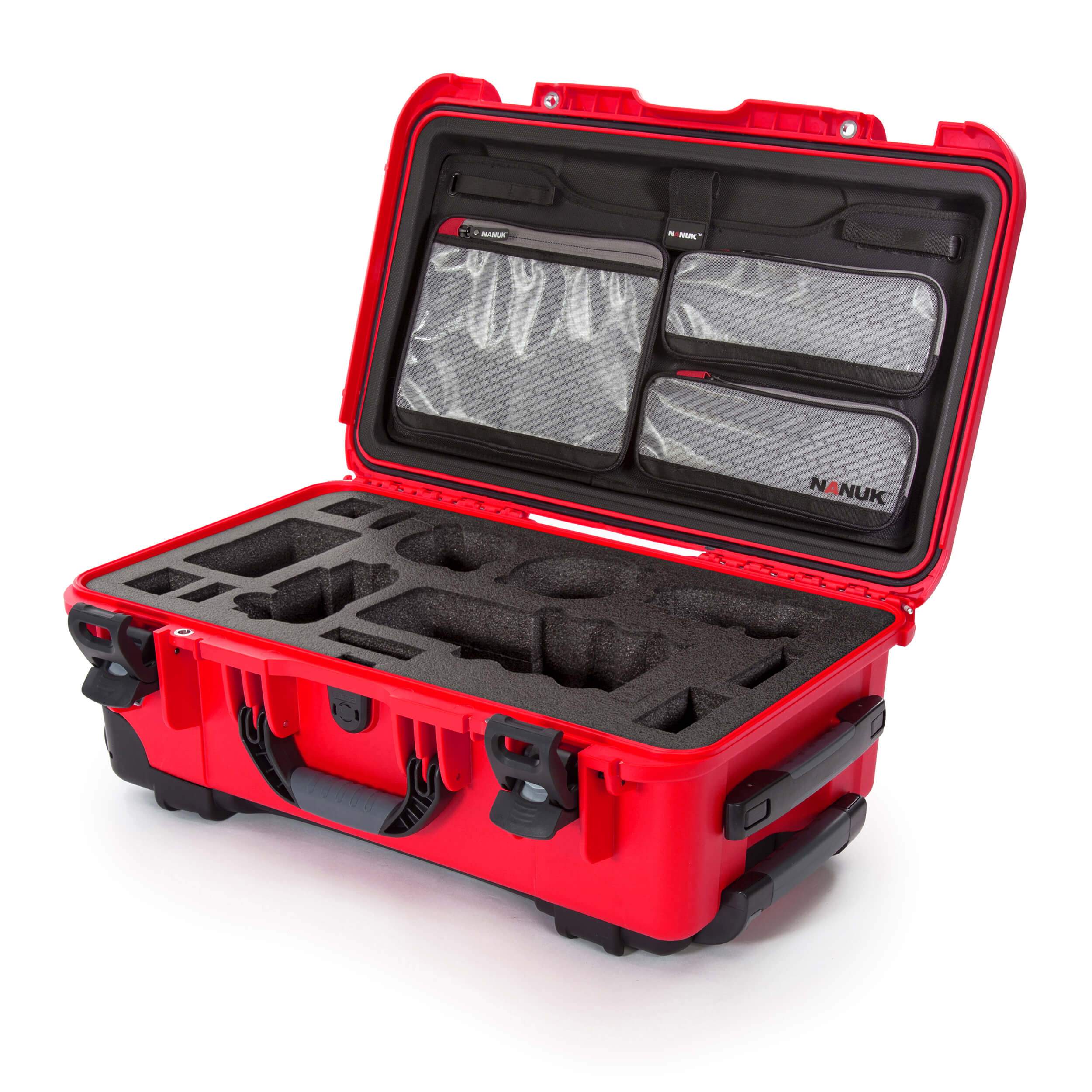 NANUK 935 For Sony A7R-Camera Case-Red-Lid Organizer-NANUK