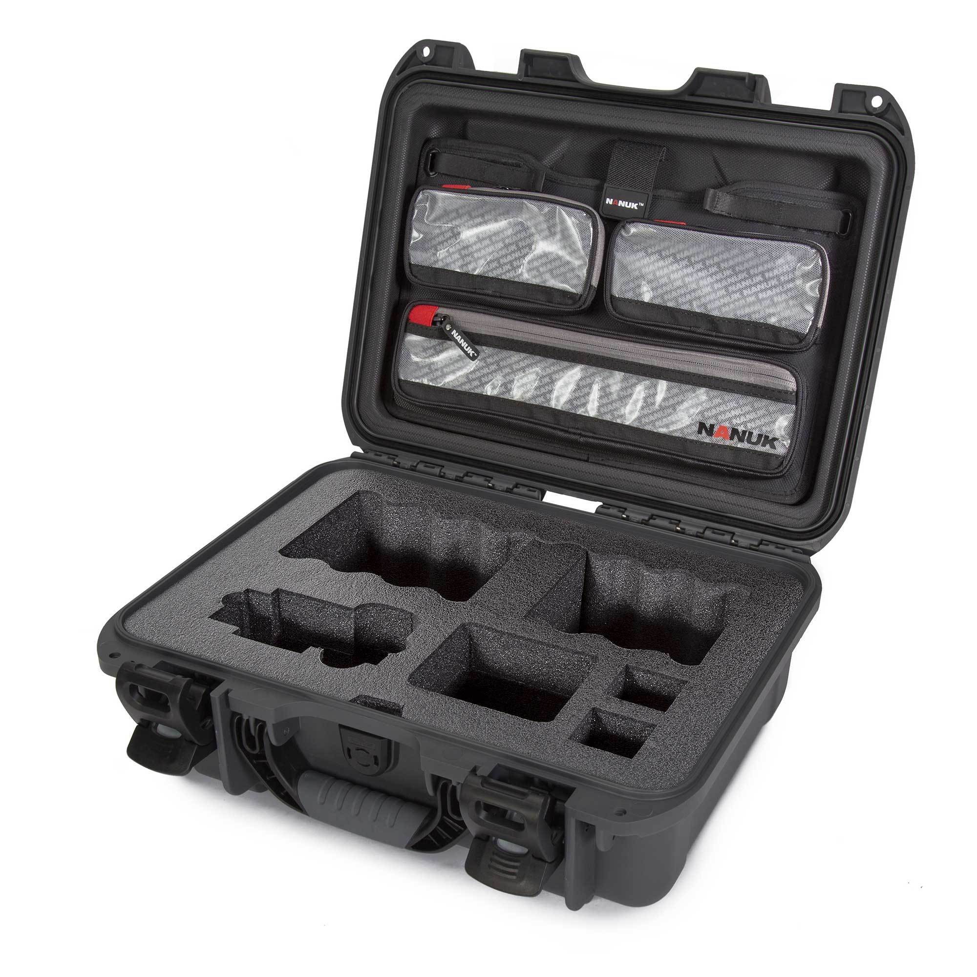 NANUK 920 pour Sony A7R-Camera Valise-Graphite-Lid Organizer-NANUK