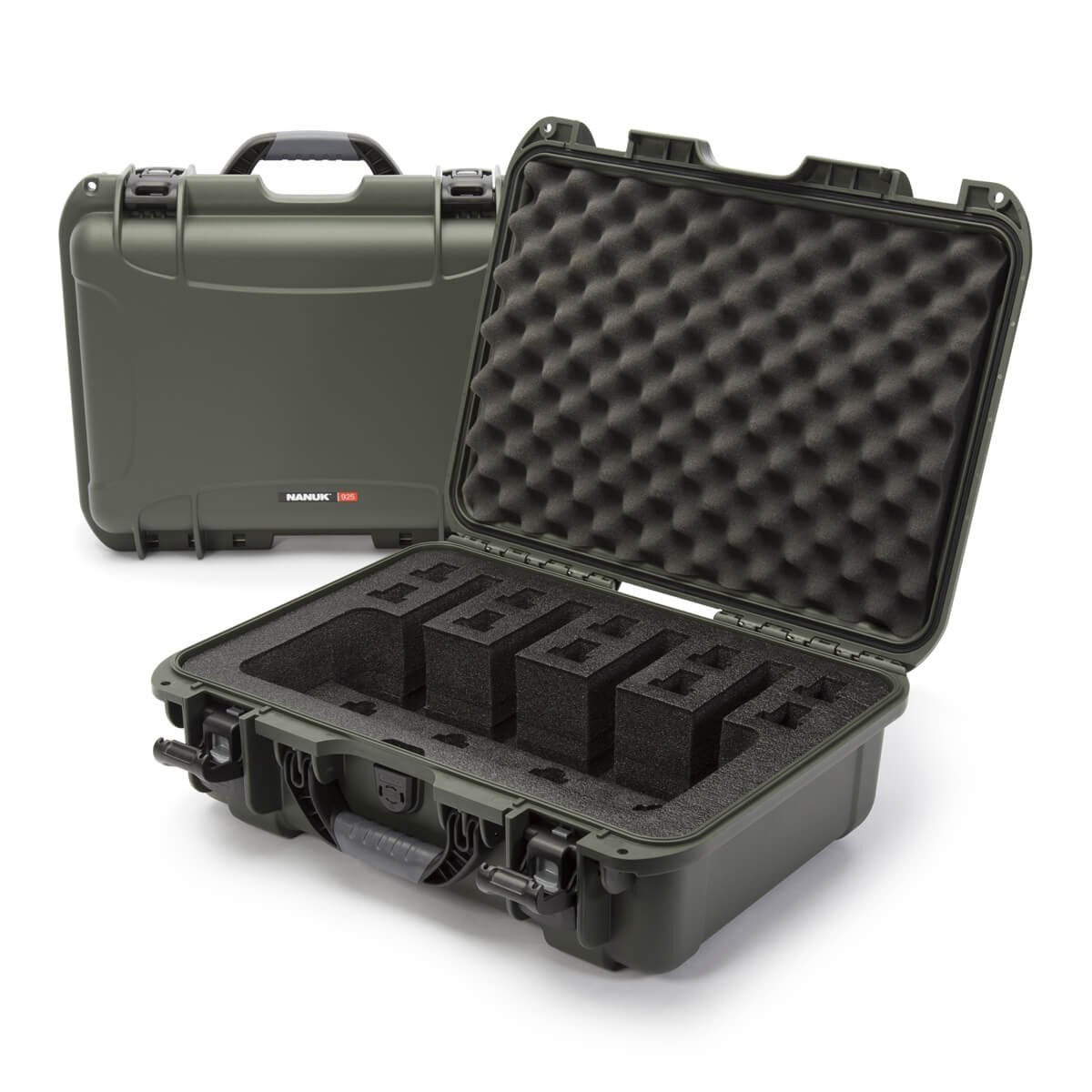 NANUK 925 4 Up Gun Valise-Fusil Valise-Olive-Pas d'accessoires-NANUK