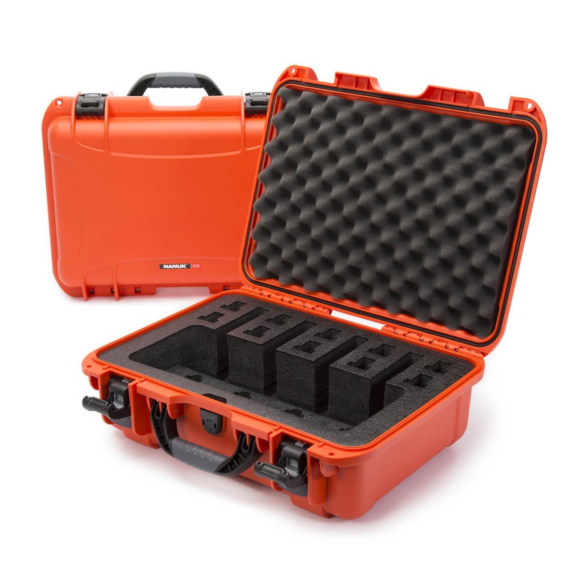 NANUK 925 4 Up Gun Valise-Fusil Valise-Orange-Pas d'accessoires-NANUK