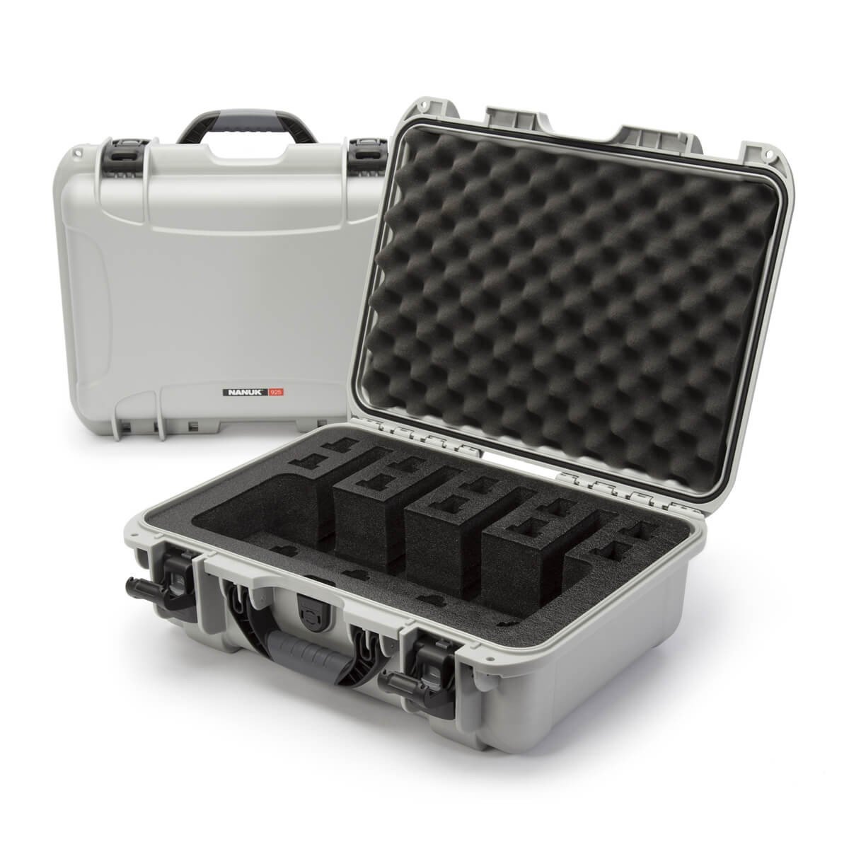NANUK 925 4 Up Gun Valise-Fusil Valise-Argent sans accessoires-NANUK