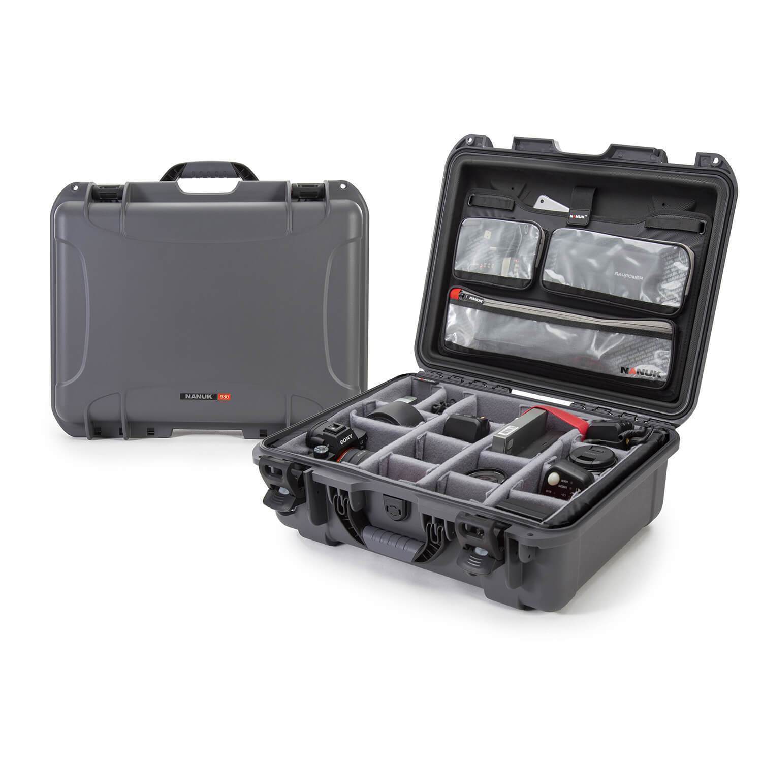 NANUK 930 Pro Photo Kit-Camera Valise-Graphite-NANUK