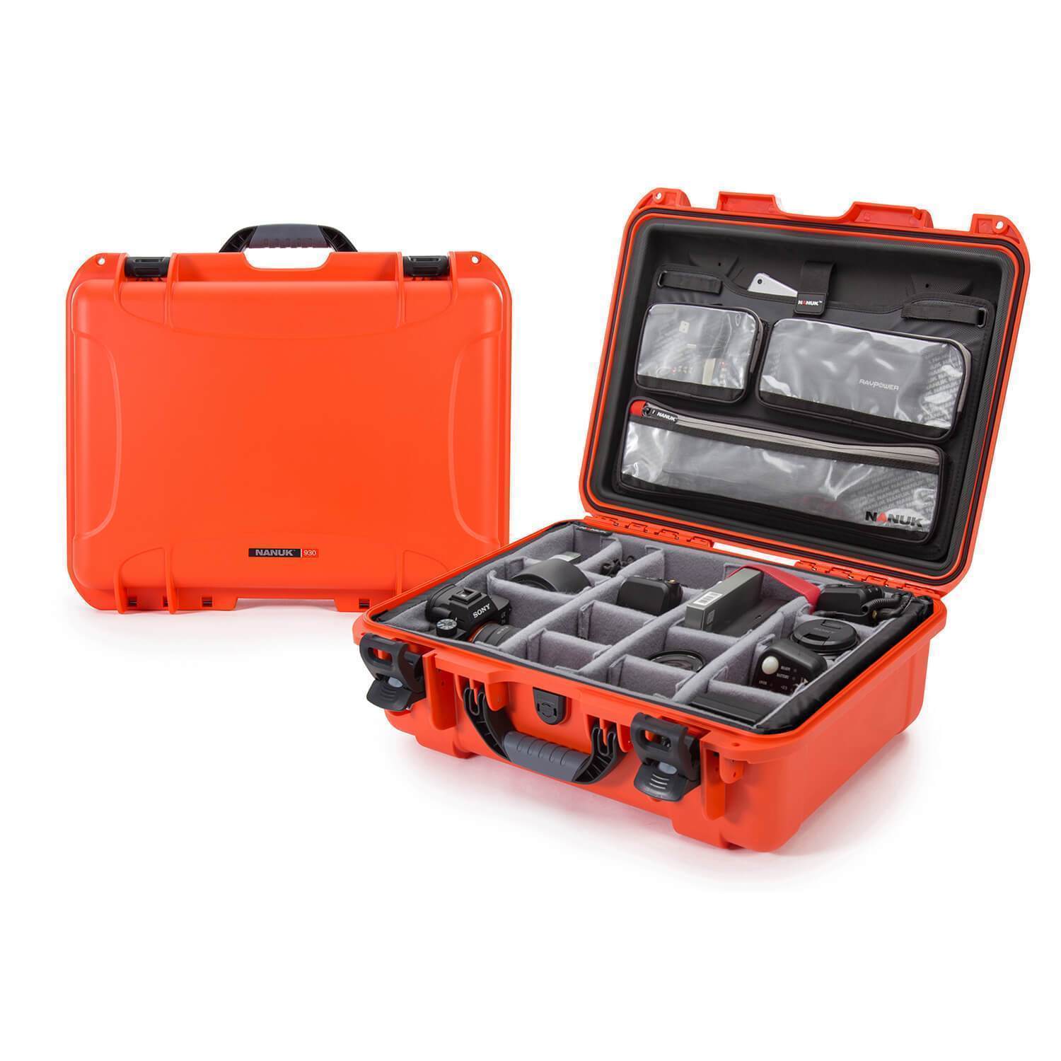 NANUK 930 Pro Photo Kit-Camera Valise-Orange-NANUK