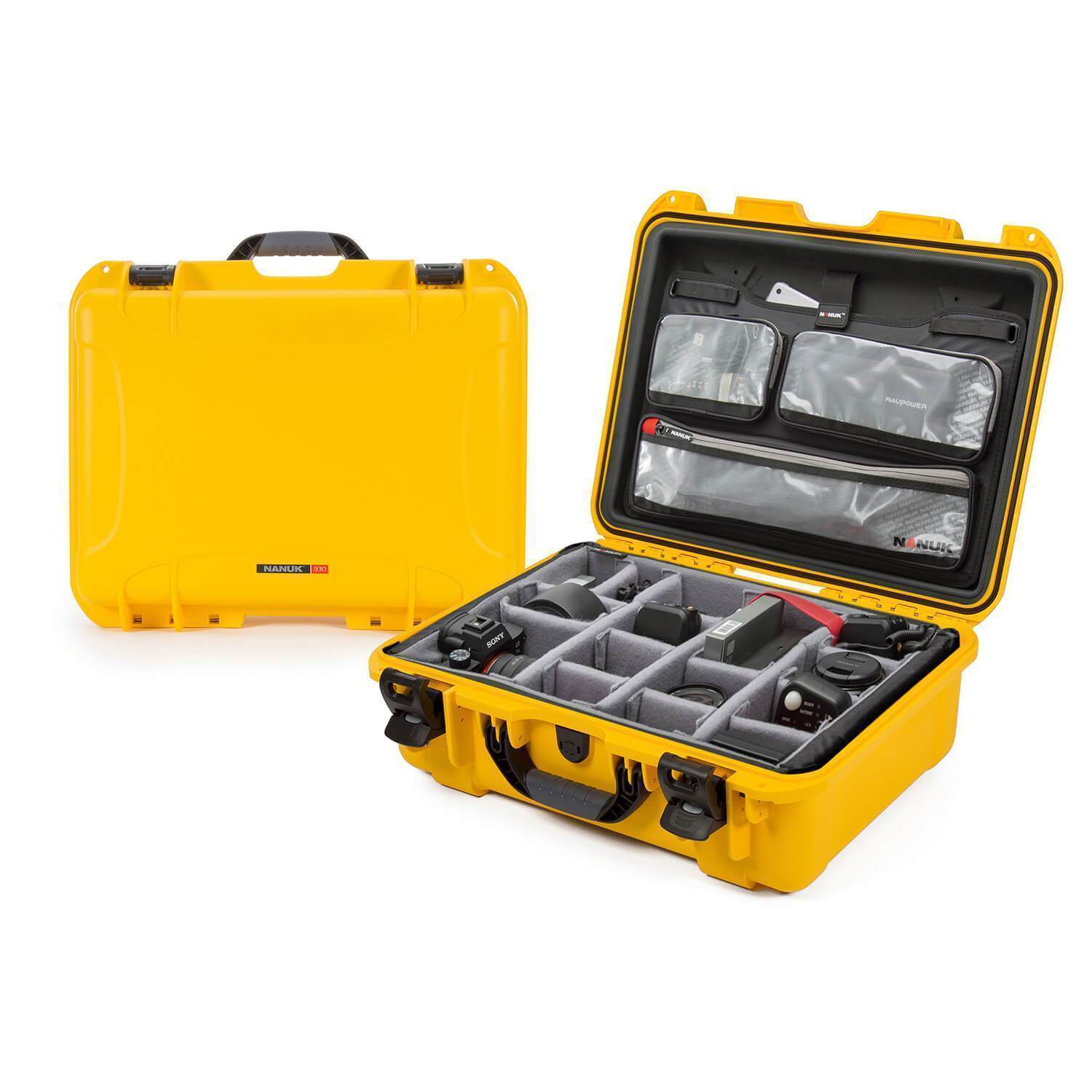 NANUK 930 Pro Photo Kit-Camera Valise-Yellow-NANUK