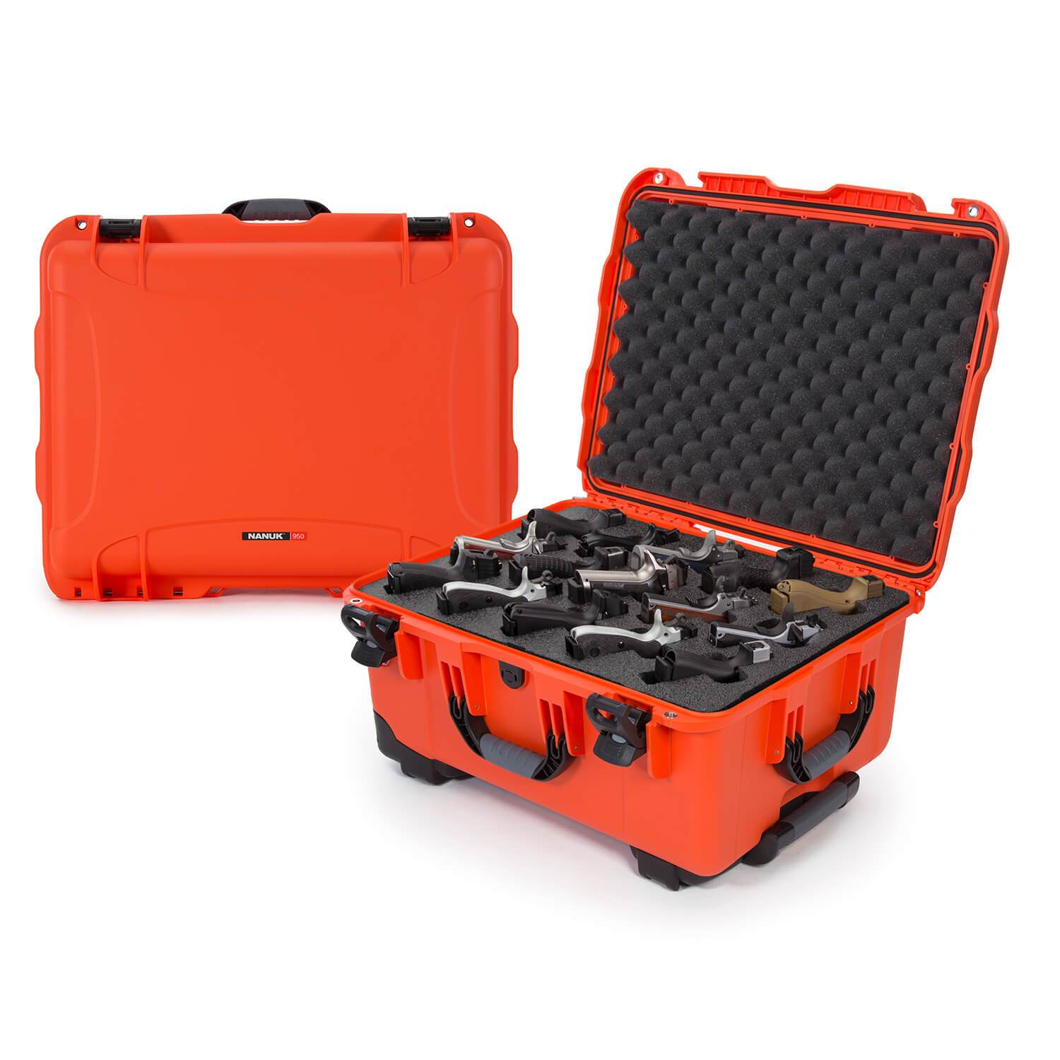 NANUK 950 15 UP Pistol Case-Gun Case-Orange-NANUK