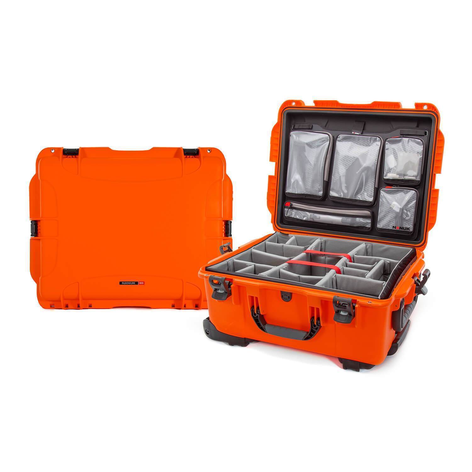 NANUK 955 Pro Photo Kit-Camera Valise-Orange-NANUK