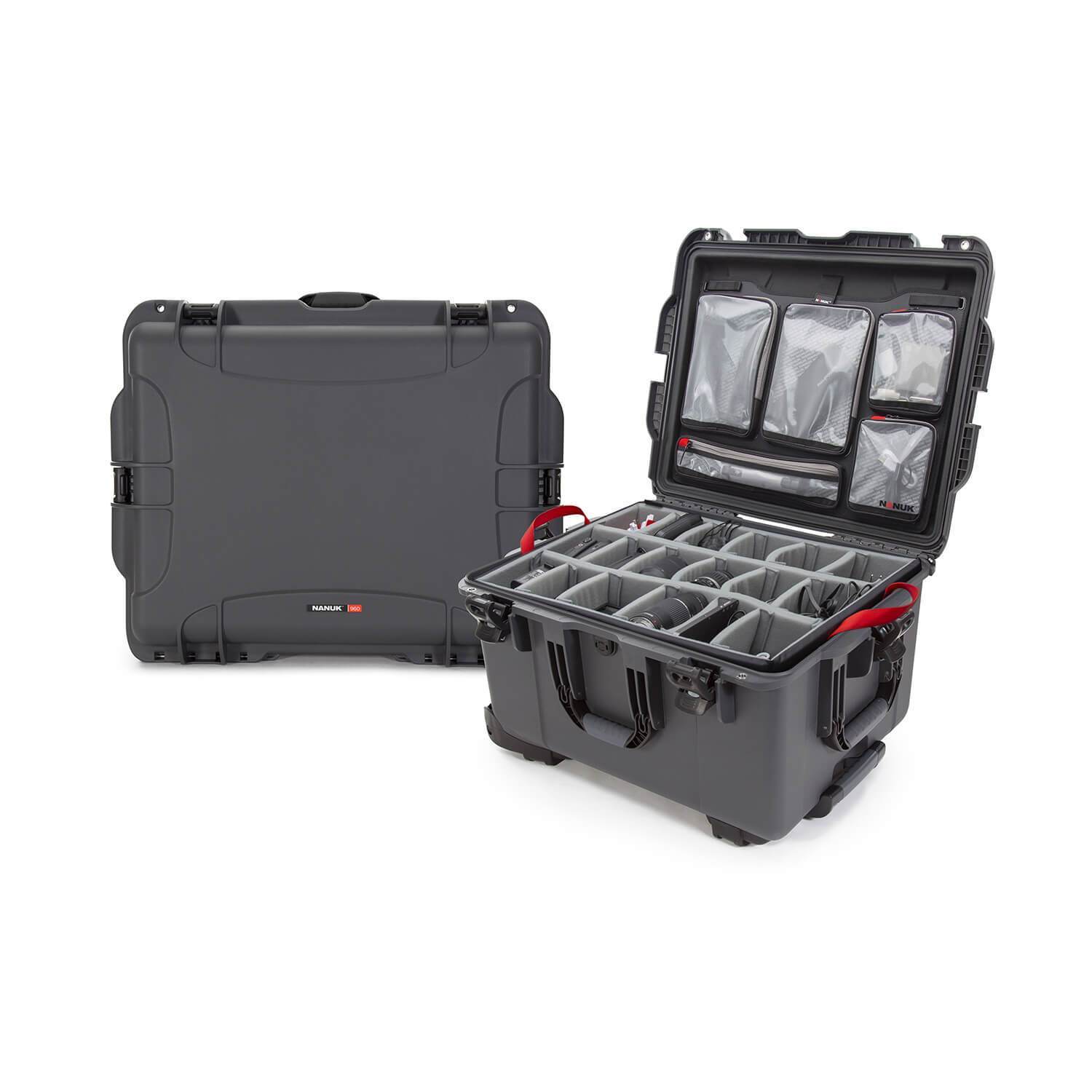NANUK 960 Pro Photo Kit-Camera Case-Graphite-NANUK