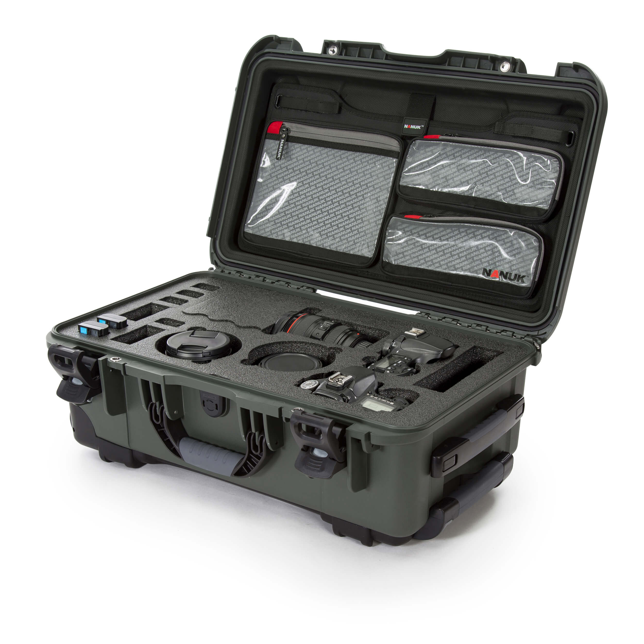 NANUK 935 DSLR Camera Case-Camera Case-Olive-Lid Organizer-NANUK