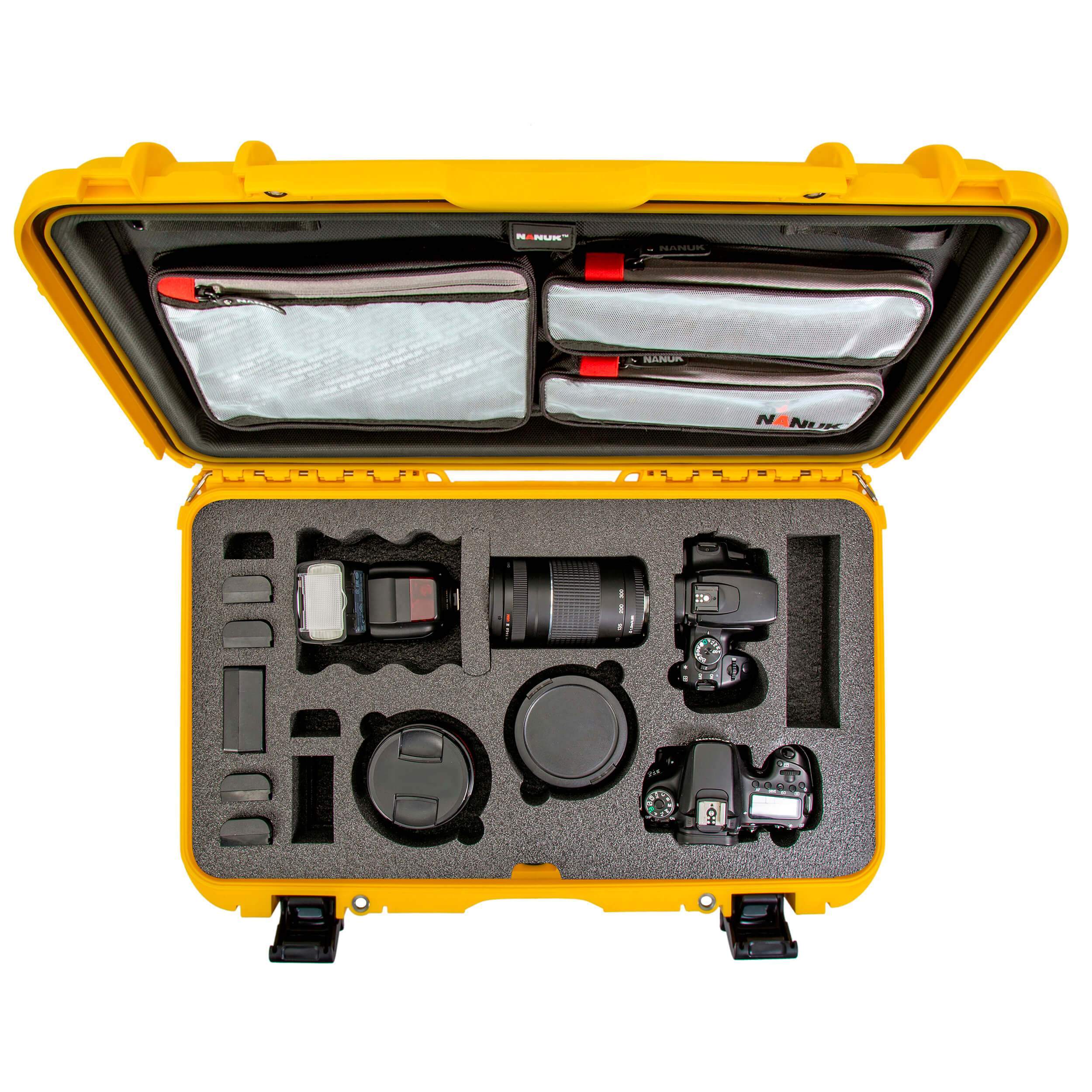 NANUK 935 DSLR Camera Case-Camera Case-Black-Lid Organizer-NANUK