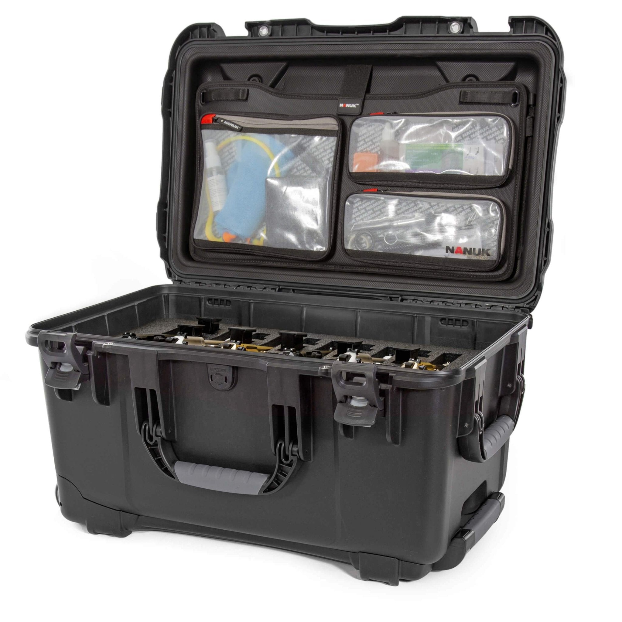 gun tackle box NANUK 938 6 Up Gun Case with Lid Organizer